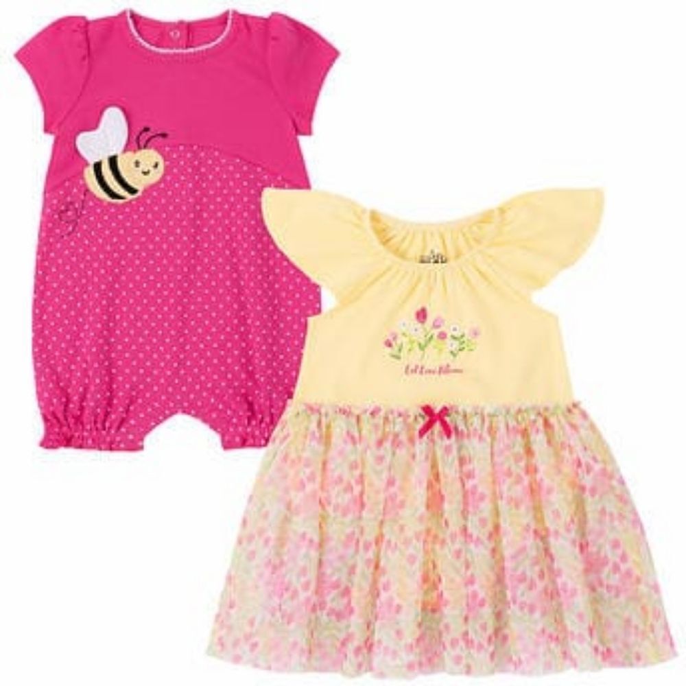 Kid's Headquarters Infant Romper Set, Bee